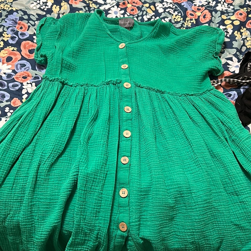 Hudson Gray Oversized Green Shift Dress - size s